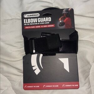 Guardian Black Elbow Guard for Youth